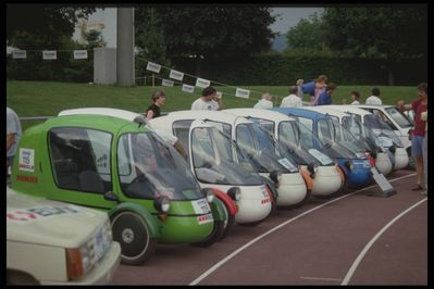 Horlacher "Ei" GL88 bei der Tour de Sol Anfang der 90er
