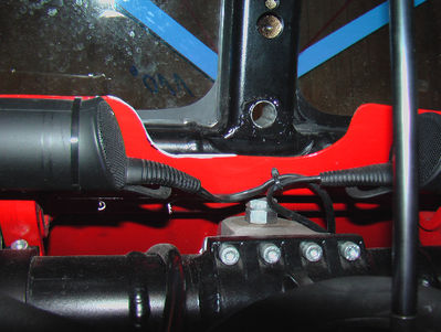 Bohrung und Ausschnitt für neuen Motor
