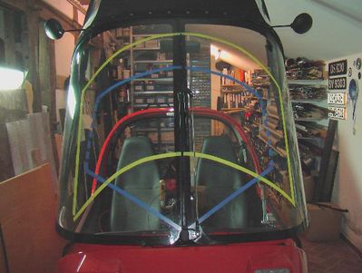 Wischbereich von außen
