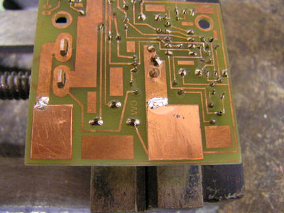 HP-Laderprojekt Bausatz wchriss
Platinenaufdoppelung fixiert
