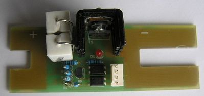 Minibalancer
Minibalancer
Balancerbausatz für WINA-Akku 36Ah & 50Ah & 72 Ah
mit über Widerstand programmierbarer Balancerspannung sowie Über- und Unterspannungsübersachung.
Balancerstrom 2,6A 
