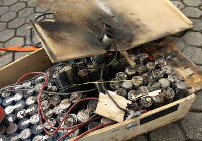 Explodierter NC-Akku
